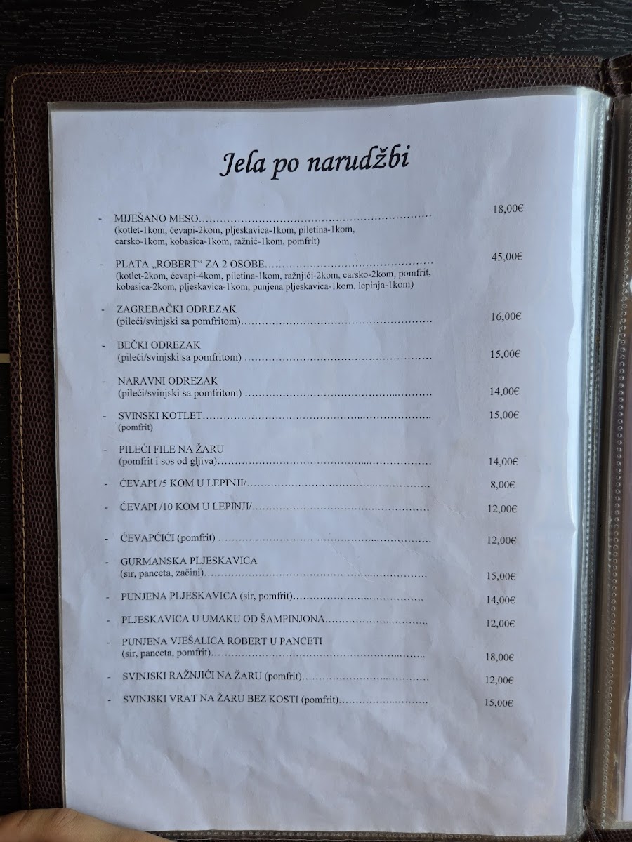 Restoran Robert Udbina Menu - Image 3